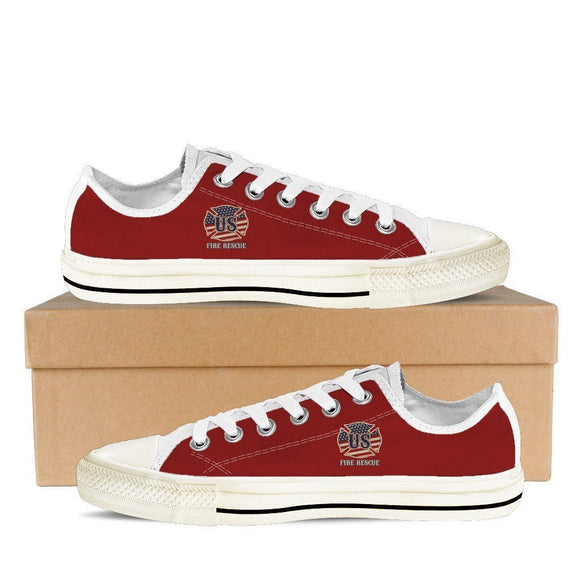 us fire rescue ladies low cut sneakers
