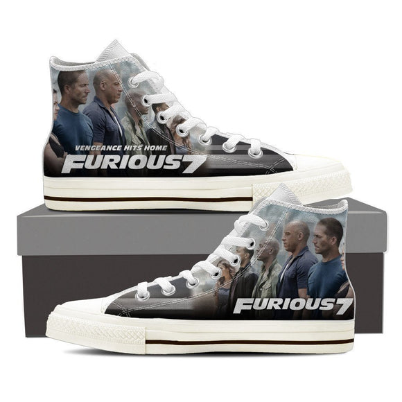 furious 7 ladies high top sneakers