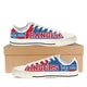 new york rangers ladies low cut sneakers