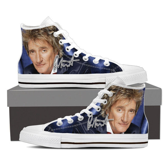 rod stewart ladies high top sneakers