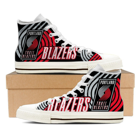 portland trail blazers ladies high top sneakers