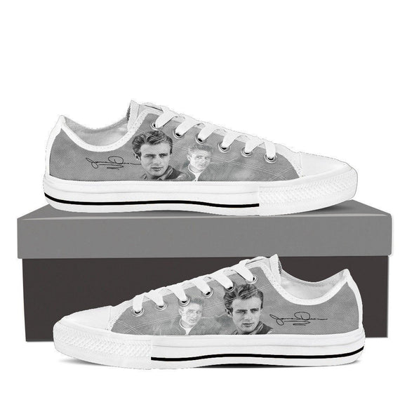 james dean ladies low cut sneakers