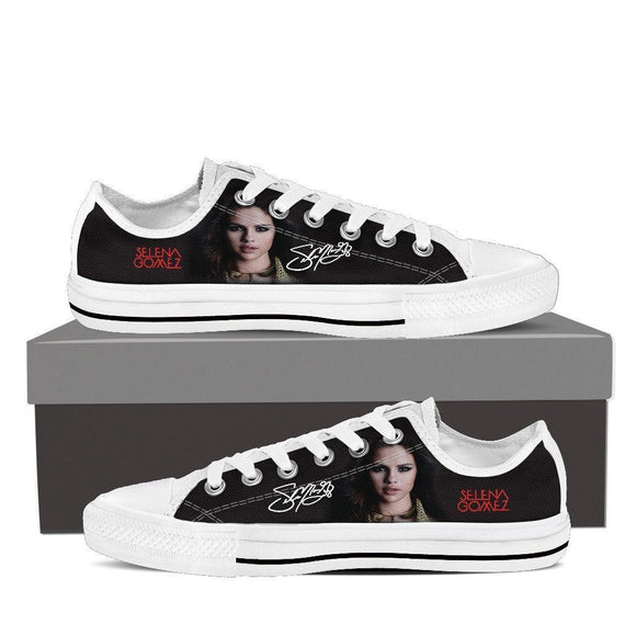 selena gomez mens low cut sneakers