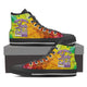 keep calm love oilfield man ladies high top sneakers