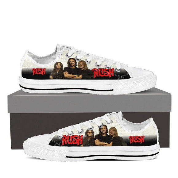 rush band mens low cut sneakers