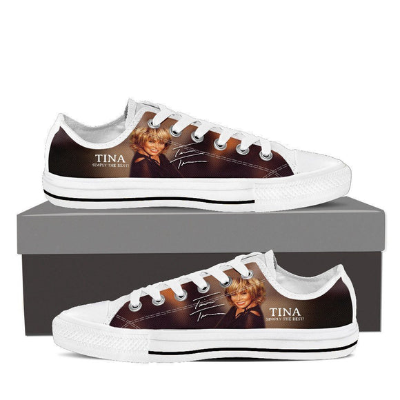 tina turner ladies low cut sneakers