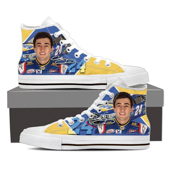 chase elliott ladies high top sneakers