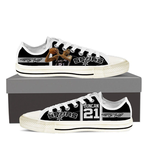 tim duncan ladies low cut sneakers