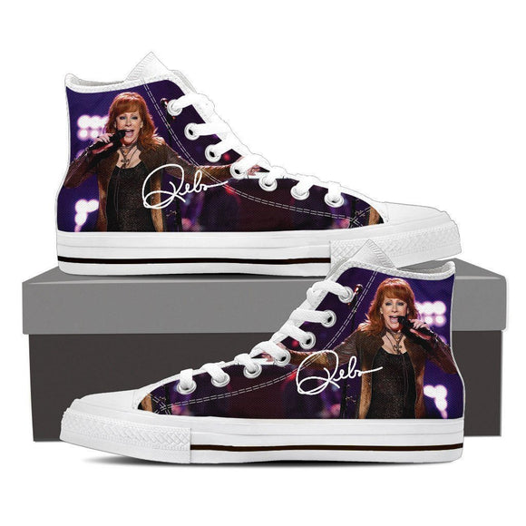 reba mcentire ladies high top sneakers