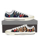 rolling stones ladies low cut sneakers