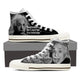 albert einstein ladies high top sneakers