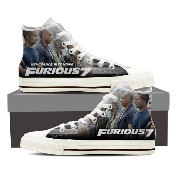 furious 7 mens high top sneakers high top