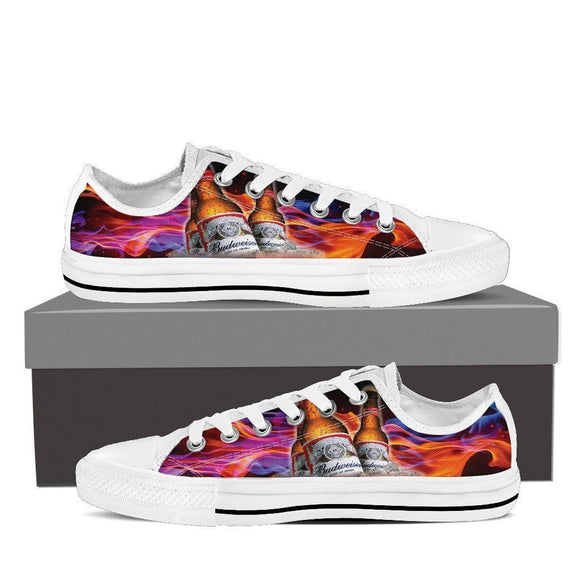budweiser the beer ladies low cut sneakers