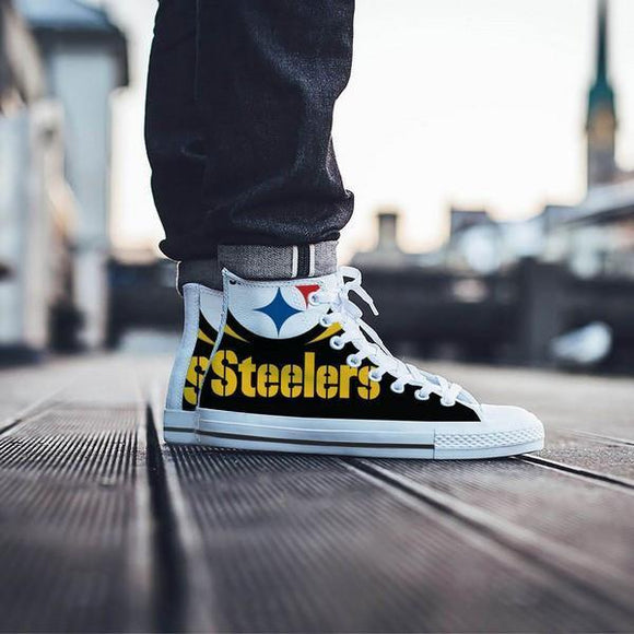 pittsburg steelers mens high top sneakers high top 1