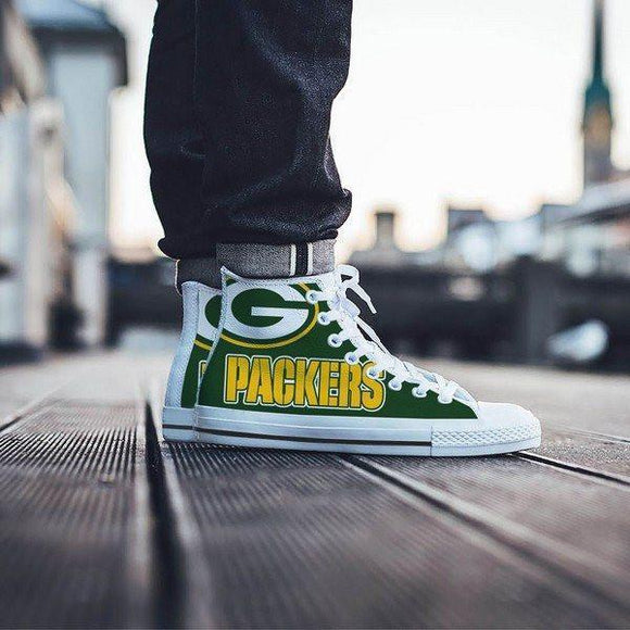 green bay packers mens high top sneakers high top