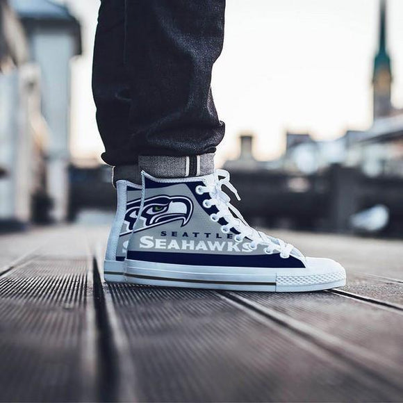 seattle seahawks mens high top sneakers high top