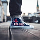 boston red sox mens high top sneakers high top