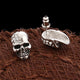 Crystal Skull Head Earrings (2pcs)