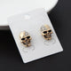 Crystal Skull Head Earrings (2pcs)