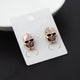 Crystal Skull Head Earrings (2pcs)