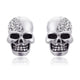 Crystal Skull Head Earrings (2pcs)