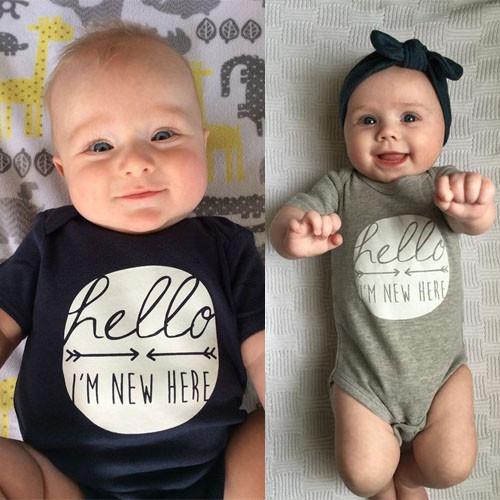 Hello I'm New Here Onesie