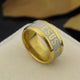 18k Gold & Silver Jesus Ring