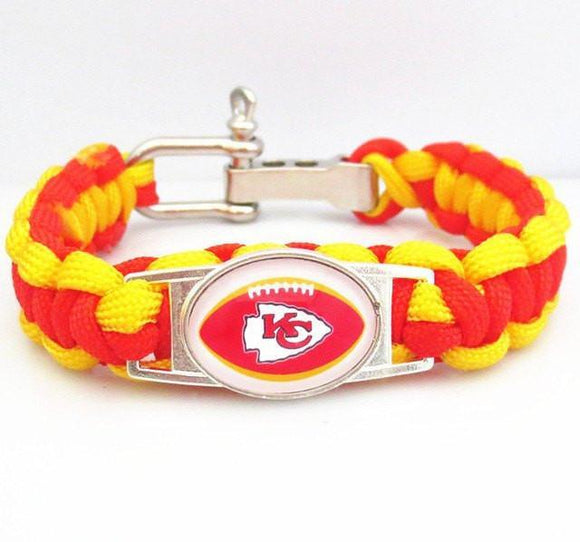 kansas city chiefs paracord bracelet free