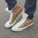 psychotic ironworker mens high top sneakers