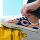 chicago bears mens low cut sneakers cut