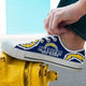 san diego chargers mens low cut sneakers cut