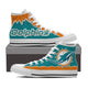 miami dolphins mens high top sneakers high top