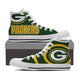 green bay packers mens high top sneakers high top