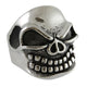 STAINLESS STEEL BARED TEETH SKULL RING