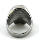 STAINLESS STEEL CRACKED SKULL RING