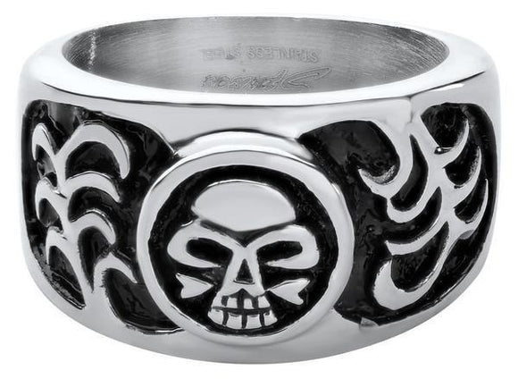 STAINLESS STEEL SKULL RING