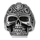 STAINLESS STEEL VOODOO SKULL RING