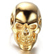VINTAGE GOLD SKULL STAINLESS STEEL RING