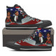 michelle and obama ladies high top sneakers