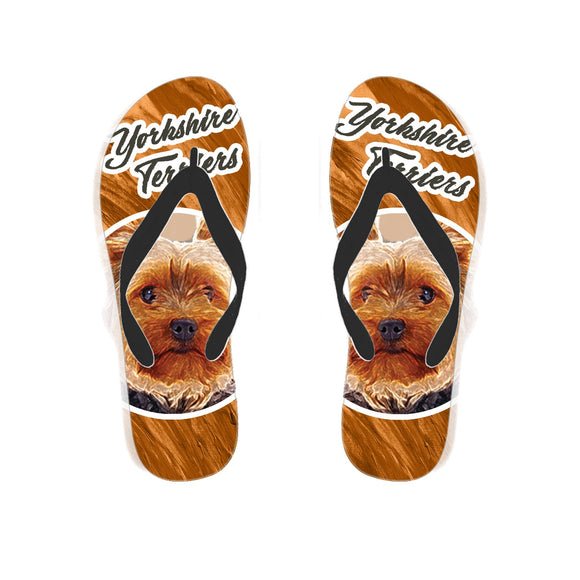 Yorkshire Terriers Flip Flops