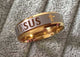 18K Gold & Silver Jesus Ring - Special Design Jewelry - 1