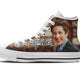 joel osteen mens high top sneakers