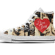 lucille ball ladies high top sneakers