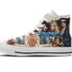 van halen mens high top sneakers