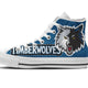 minnesota timberwolves ladies high top sneakers