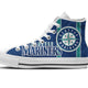 seattle mariners ladies high top sneakers