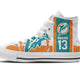 dan marino mens high top sneakers high top