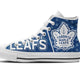 toronto maple leafs ladies high top sneakers