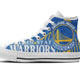 golden state warriors ladies high top sneakers
