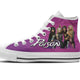 poison mens high top sneakers